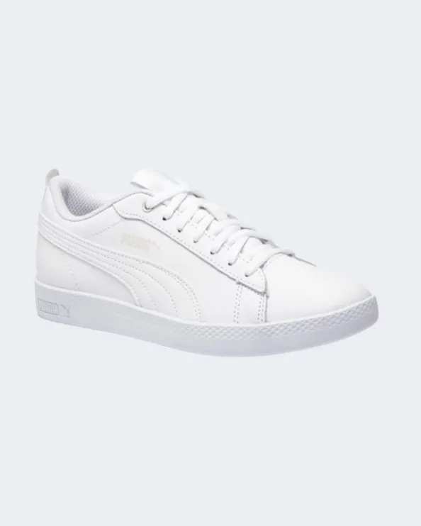 Puma Smash V2 Leather Women Lifestyle Shoes White