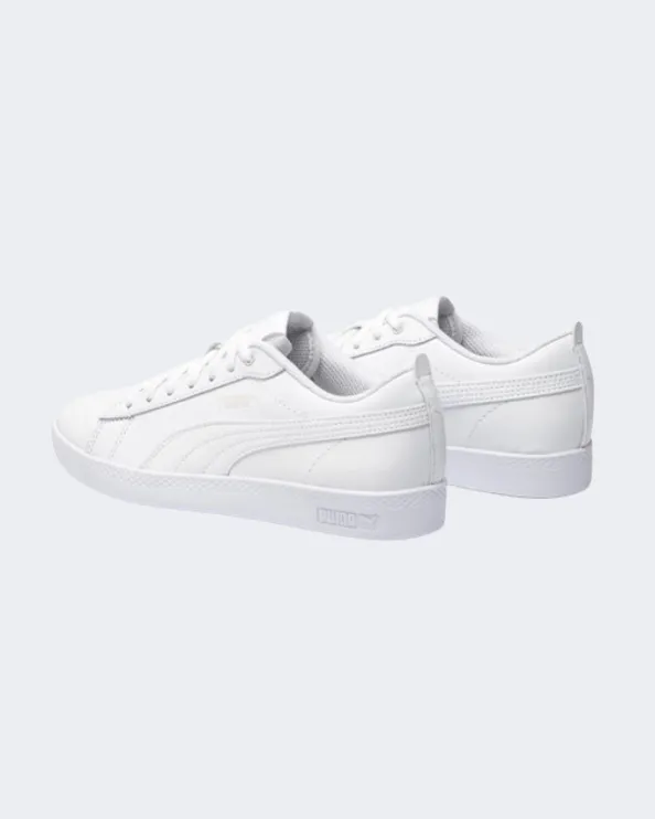 Puma Smash V2 Leather Women Lifestyle Shoes White