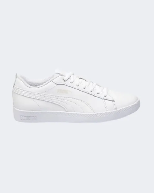 Puma Smash V2 Leather Women Lifestyle Shoes White