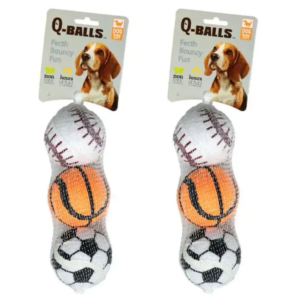 Q-Ball Multipack Dog Toy