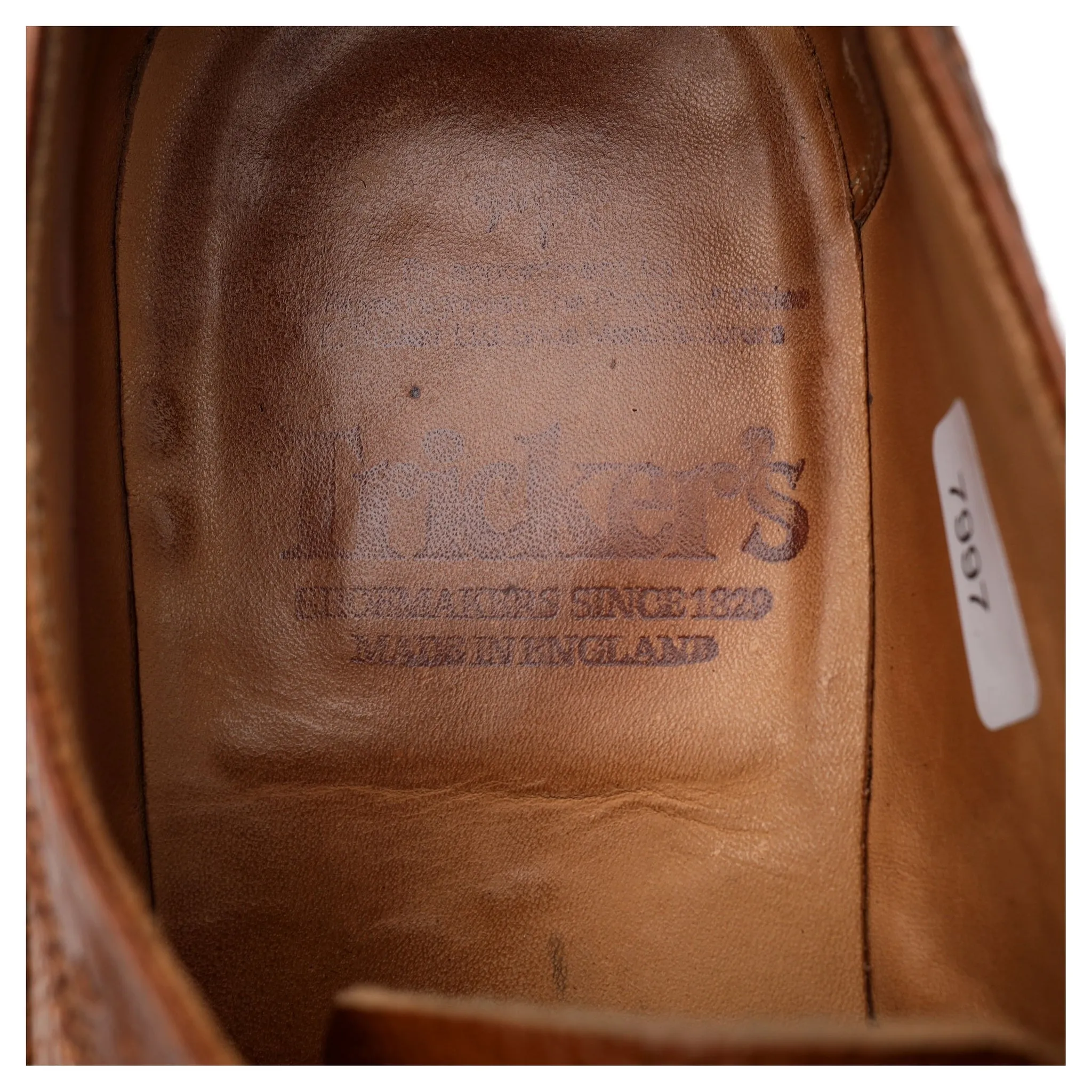 'Richard' Tan Brown Leather Derby Brogues UK 9.5