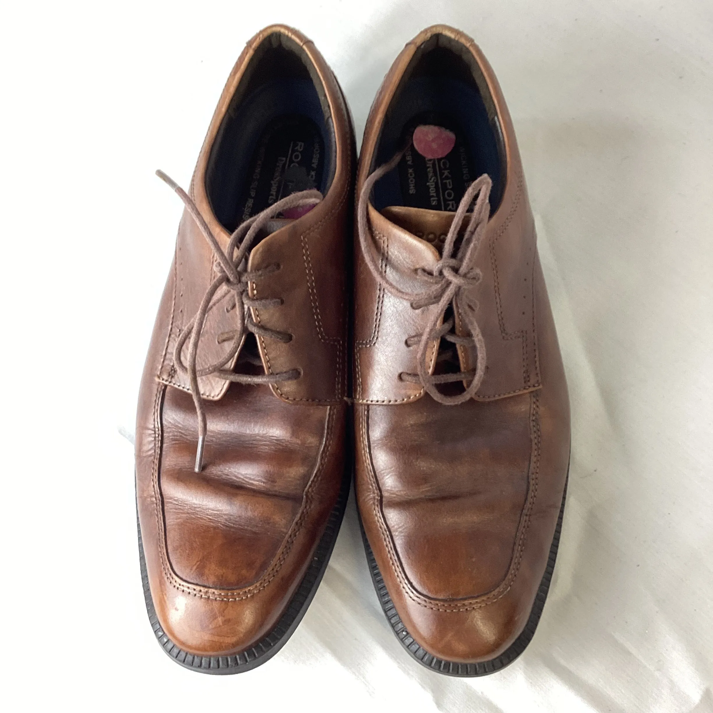 Rockport DressSport Brown Leather Shoes Size 8 1/2