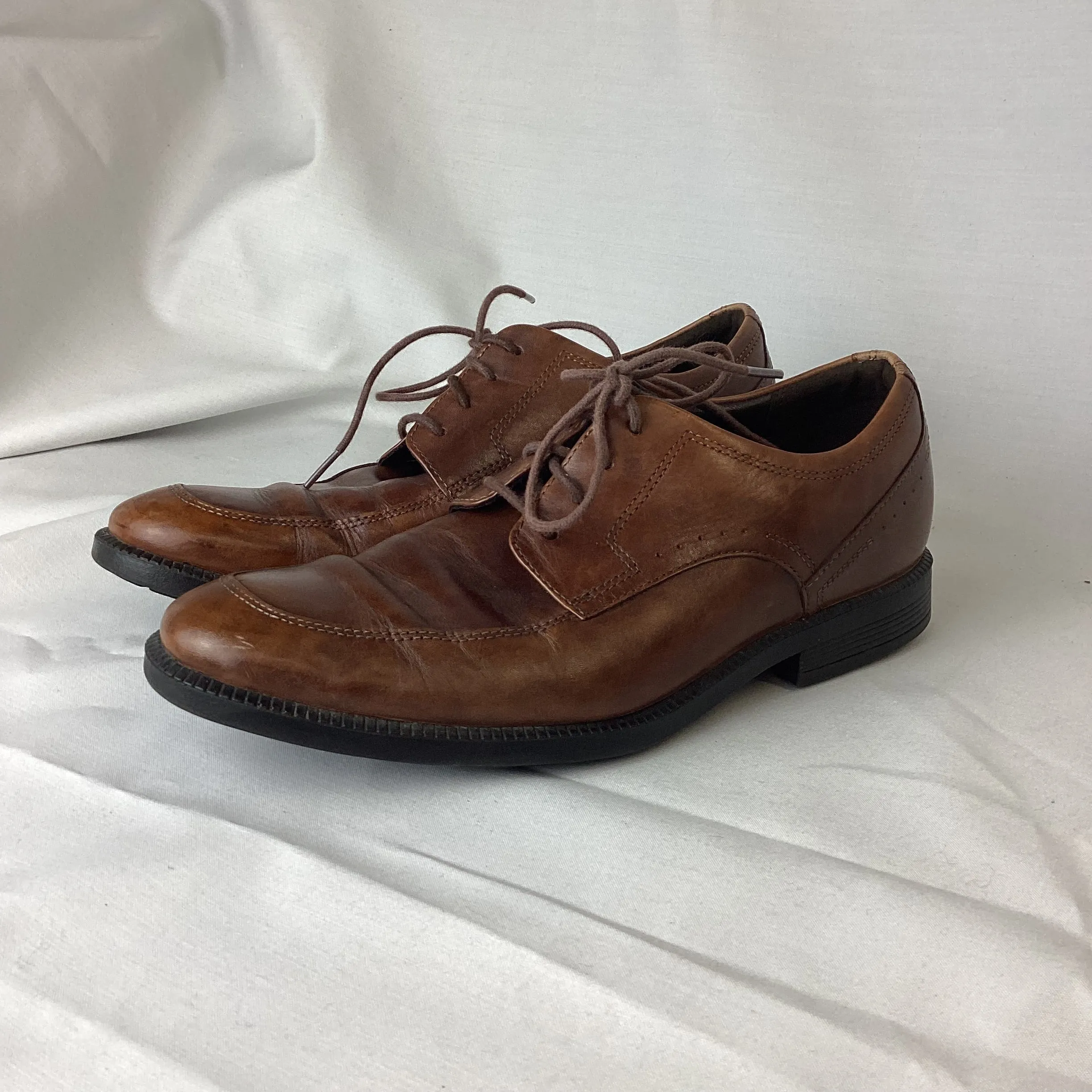 Rockport DressSport Brown Leather Shoes Size 8 1/2