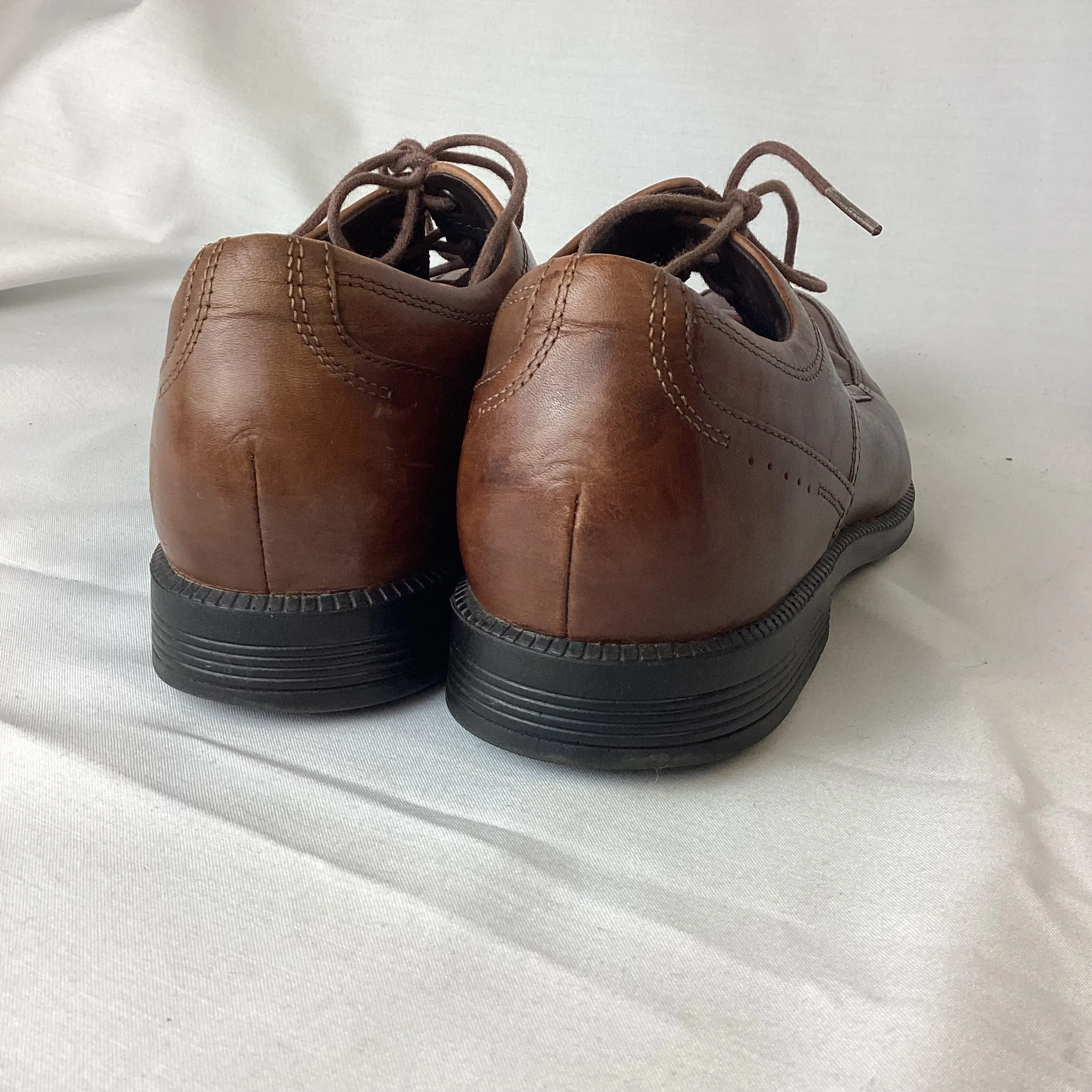 Rockport DressSport Brown Leather Shoes Size 8 1/2