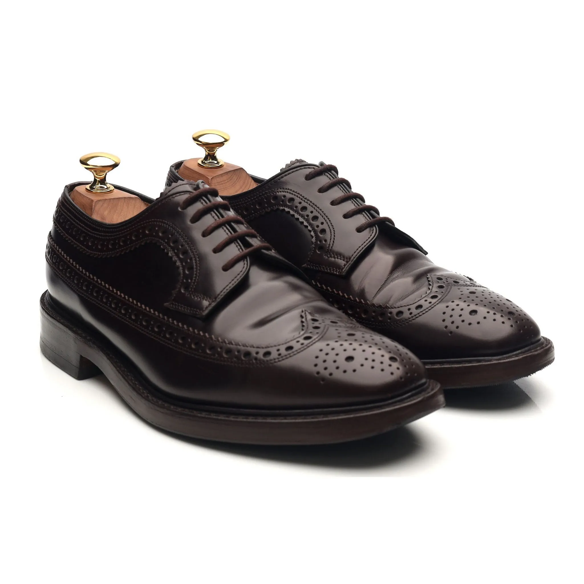 'Royal Brogue' Burgundy Leather Derby Brogues UK 6.5 F