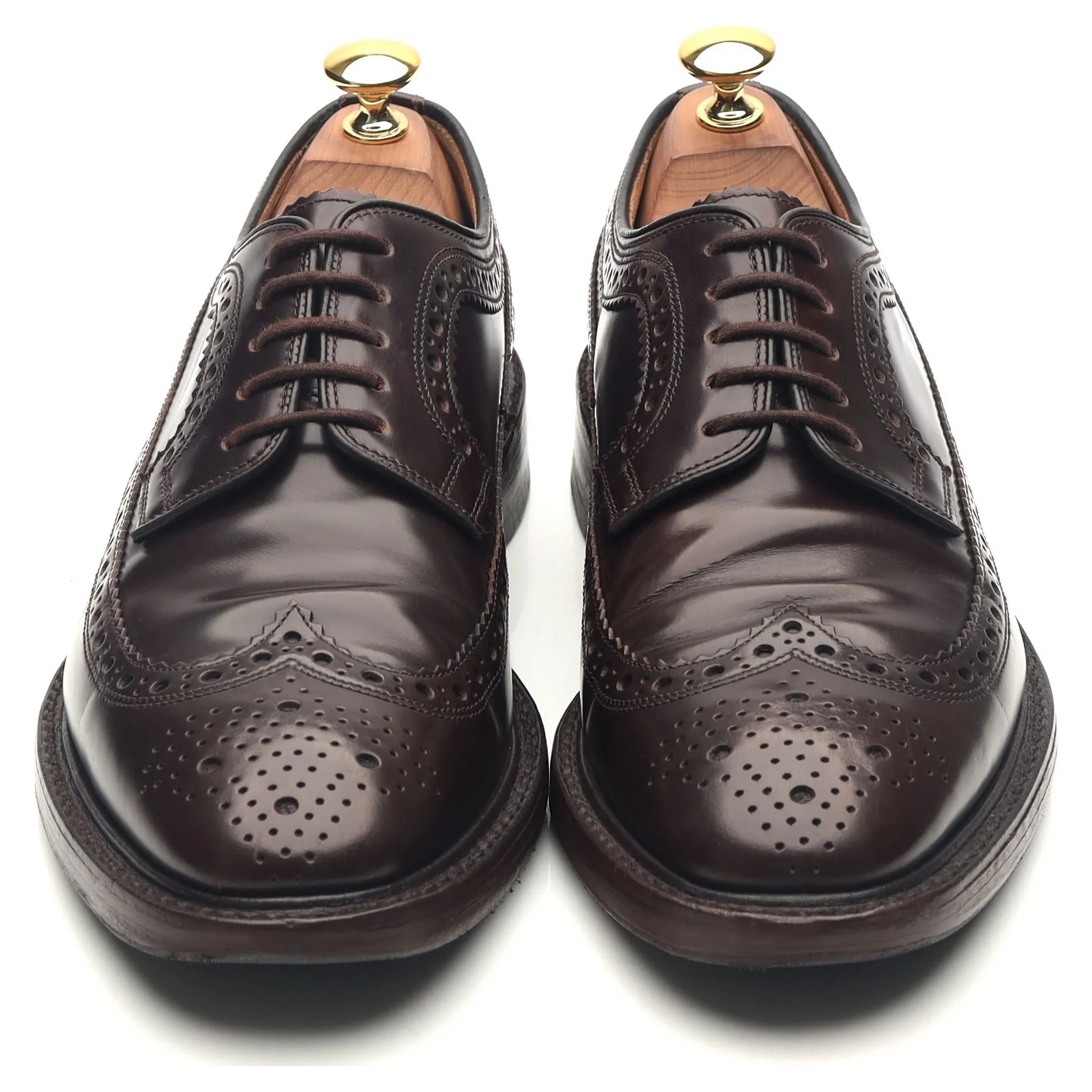 'Royal Brogue' Burgundy Leather Derby Brogues UK 6.5 F