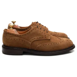 Sand Brown Suede Derby Brogues UK 9