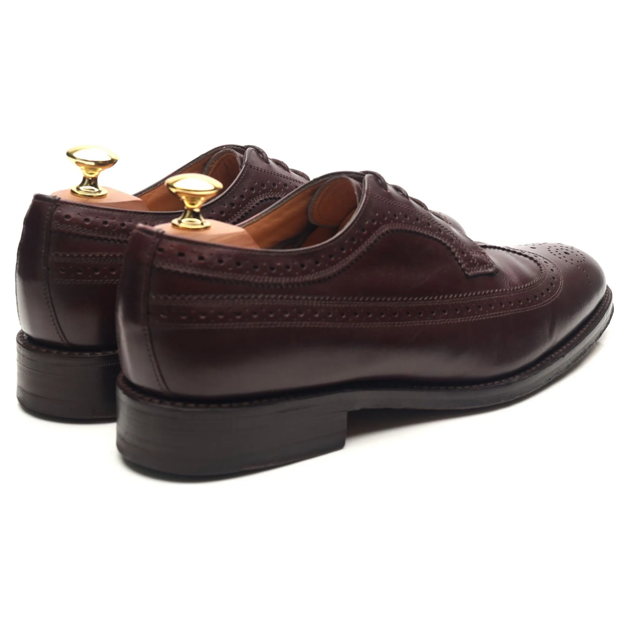 'Sander' Burgundy Leather Brogues UK 8 F