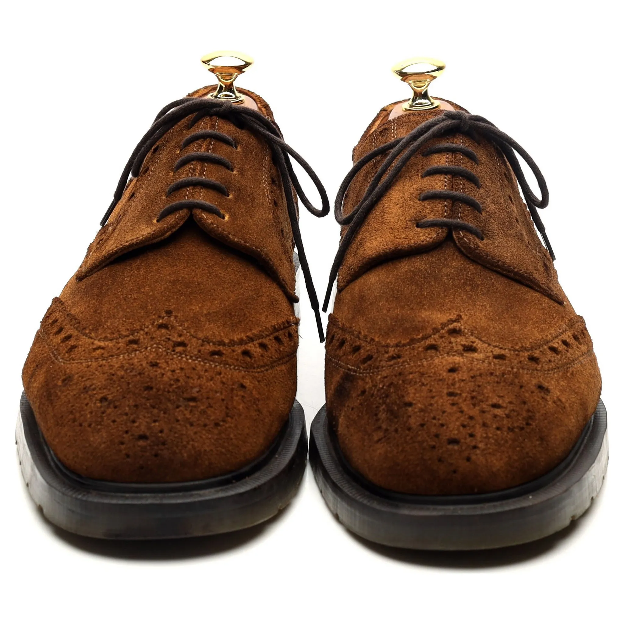 Snuff Brown Suede Derby Brogues UK 8