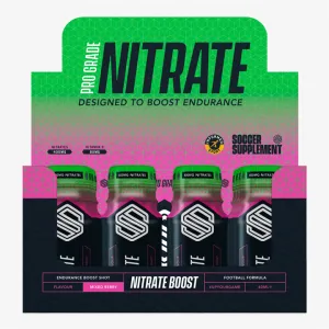 Soccer Supplement Nitrate Shot 12x60ml Mixed Berry