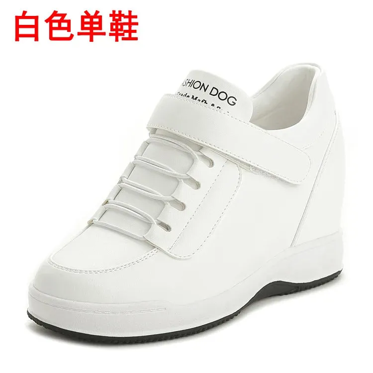 Sohiwoo New Spring Autumn High Top Wedge Platform Sneakers Casual Hidden Heels Ladies Sneaker Women's Shoes Tennis Female