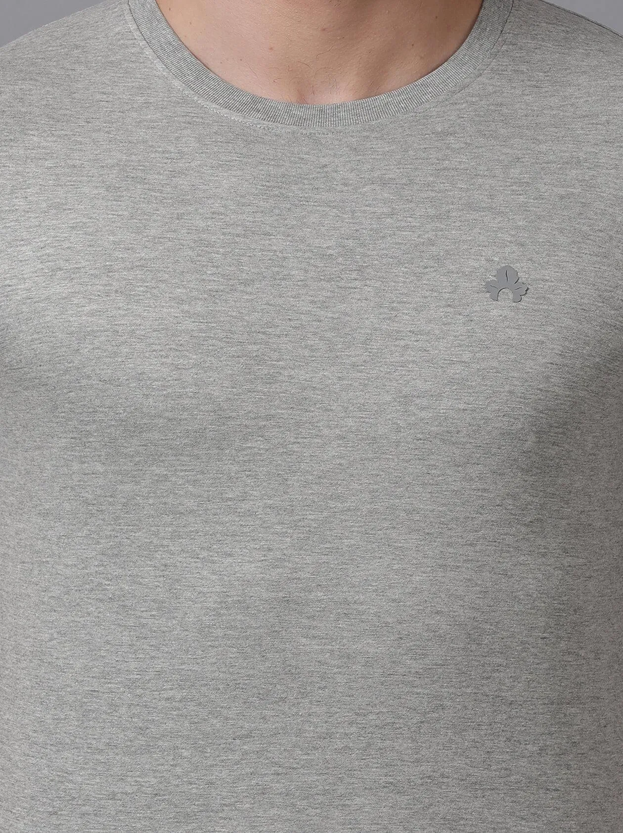 Solid Grey T-Shirt for Men (MAQUIRE 1012)