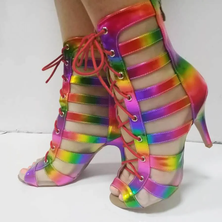 Tempest Pride - Rainbow - Suede Sole - Dance Floor Only