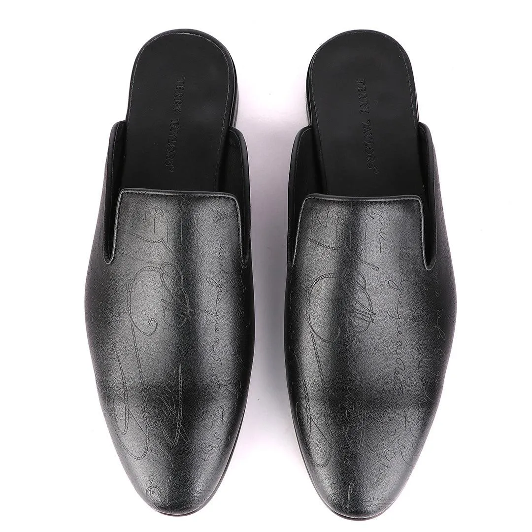 Terry Taylors Signature Crest Black Half Shoe.