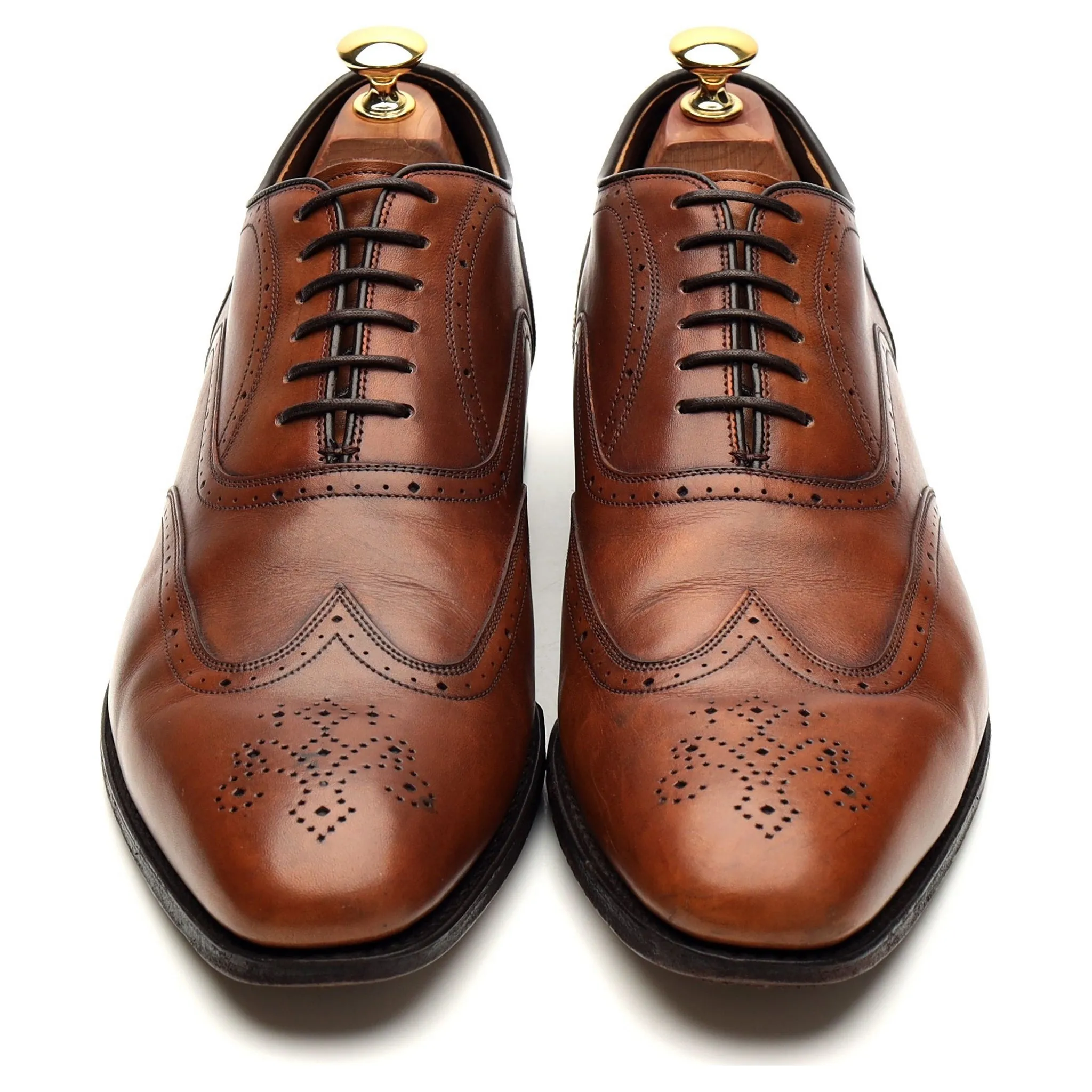 'Tewkesbury' Brown Leather Oxford Brogues UK 9.5 F