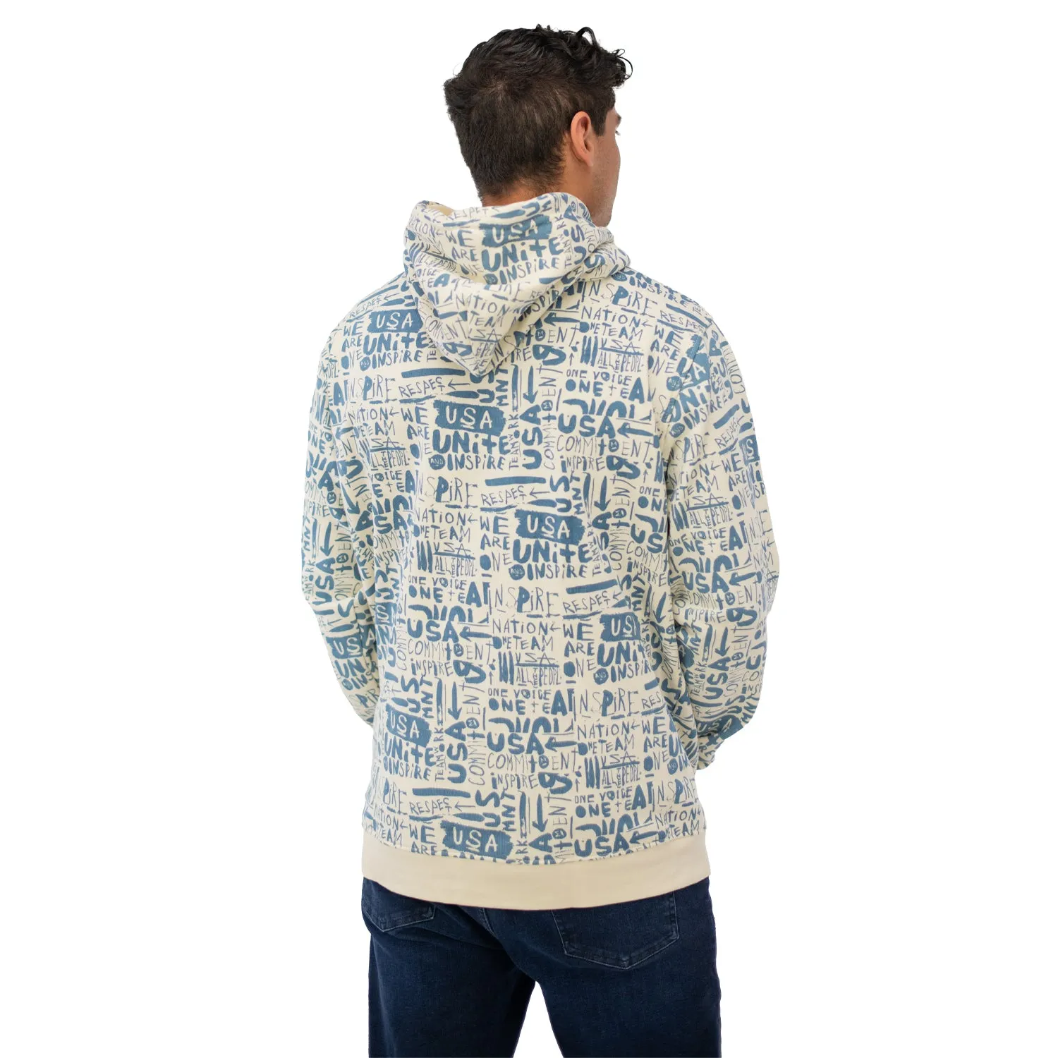 Unisex USA Icon Blue Hoodie