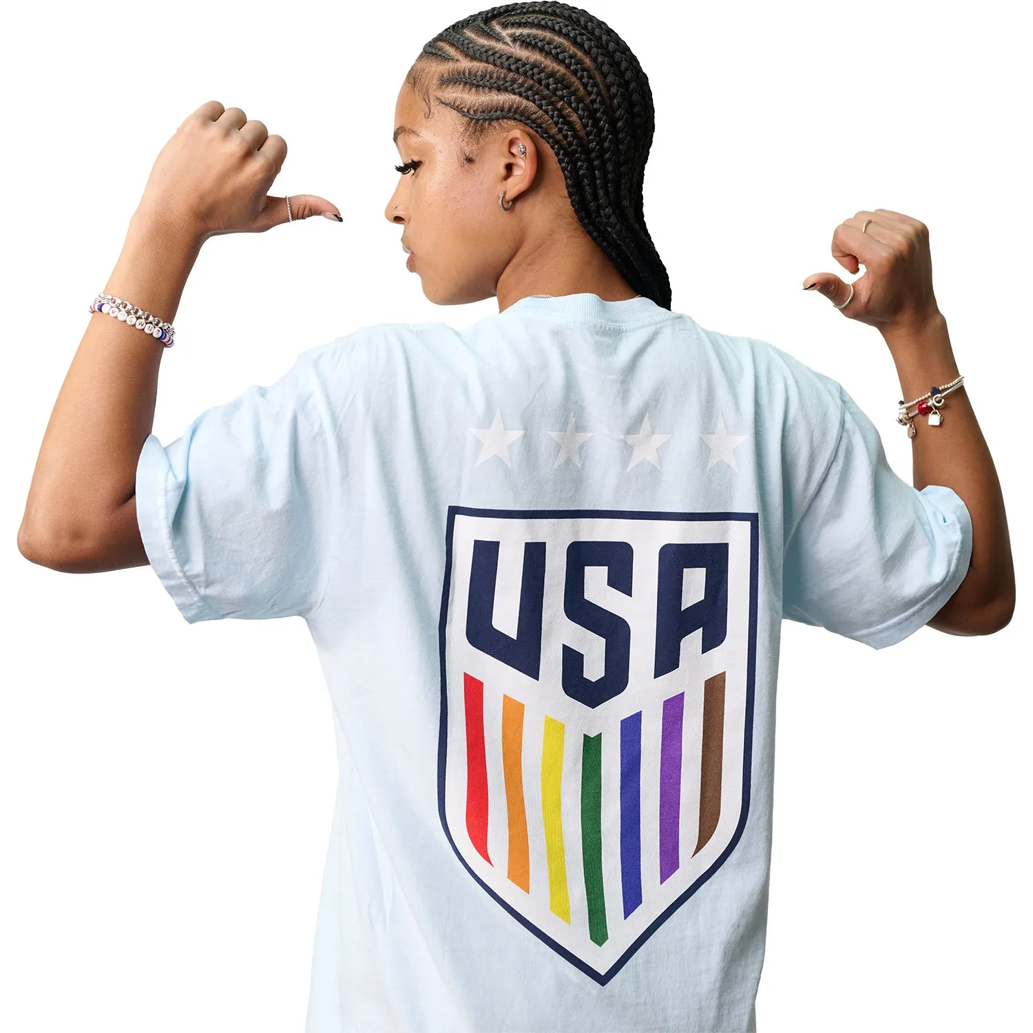 Unisex USWNT Love is Love Pride Blue Tee