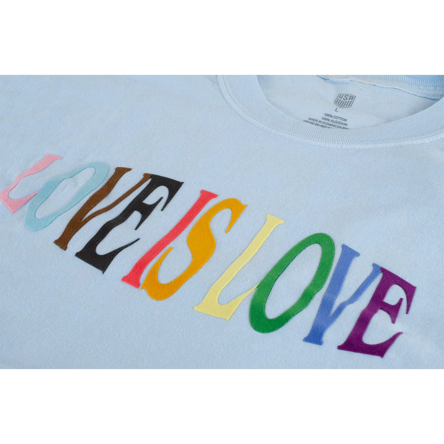 Unisex USWNT Love is Love Pride Blue Tee