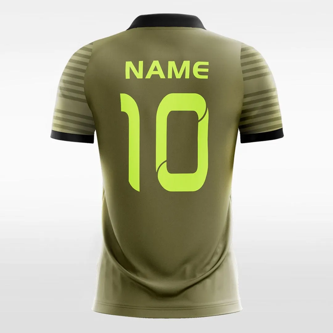 Vertical Stripe - Custom Kids Soccer Jerseys Design Green