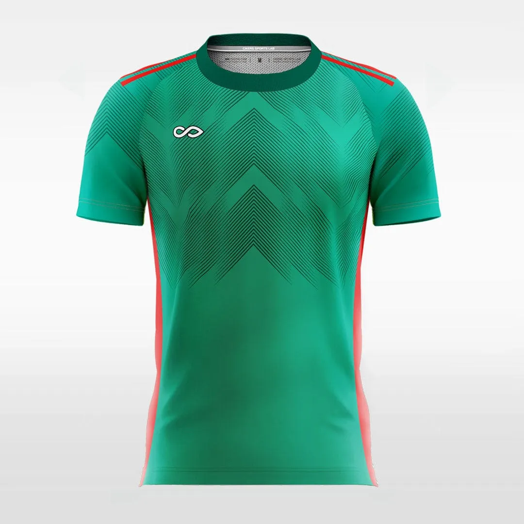 Vintage Green - Custom Kids Soccer Jerseys Design Graphic