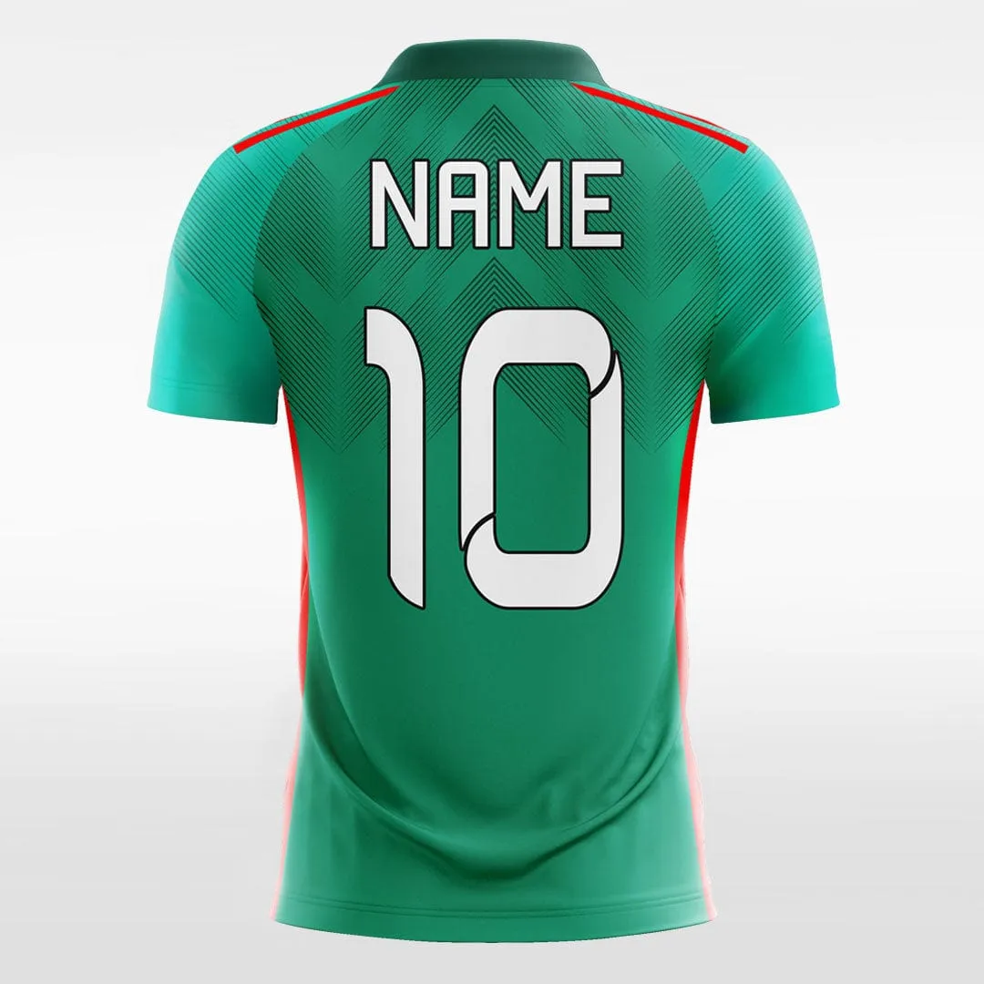 Vintage Green - Custom Kids Soccer Jerseys Design Graphic