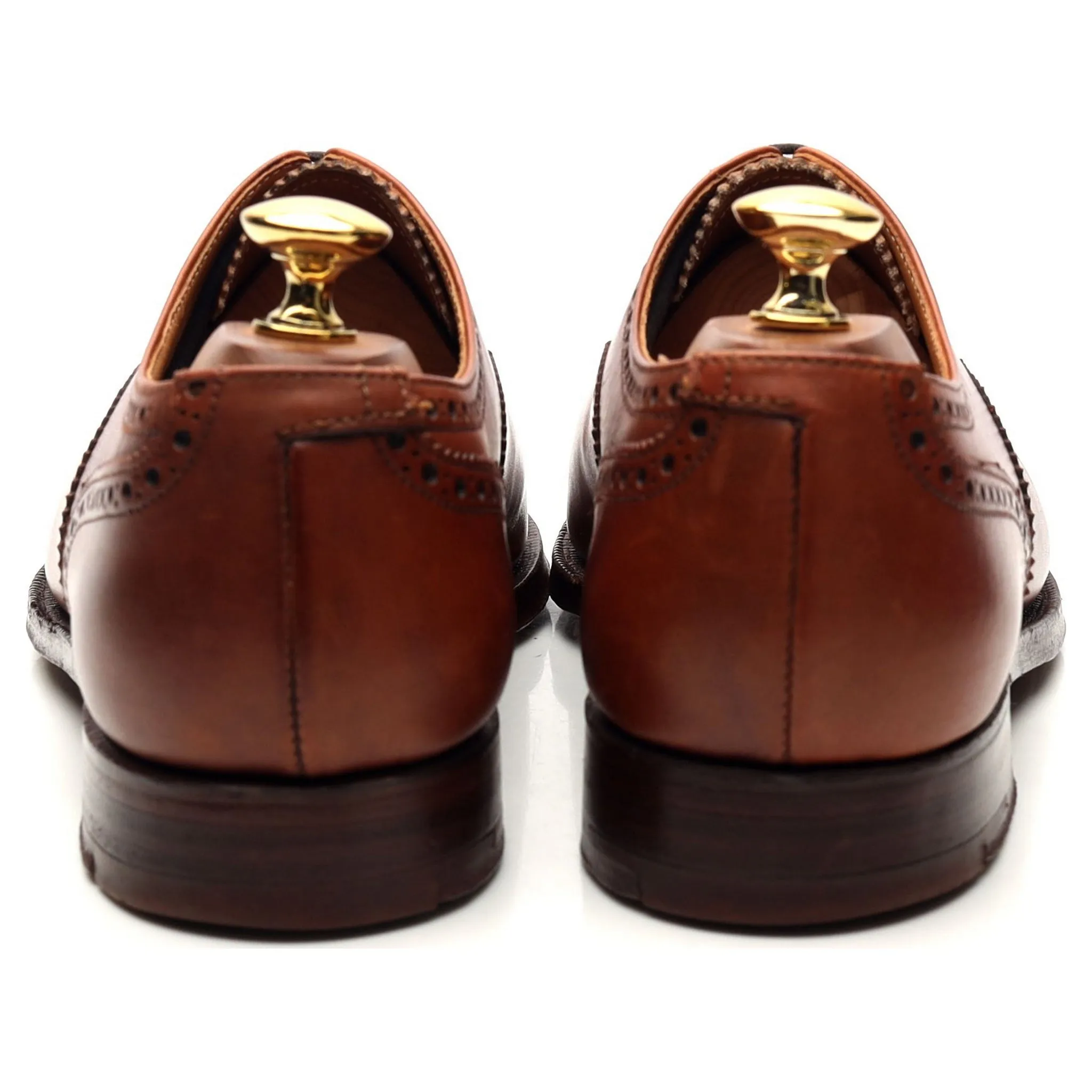 'Westminster' Tan Brown Leather Oxford Brogues UK 6.5 E