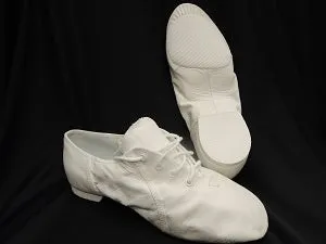 Women's Jazz Soft -- Split Sole Jazz Oxford -- White