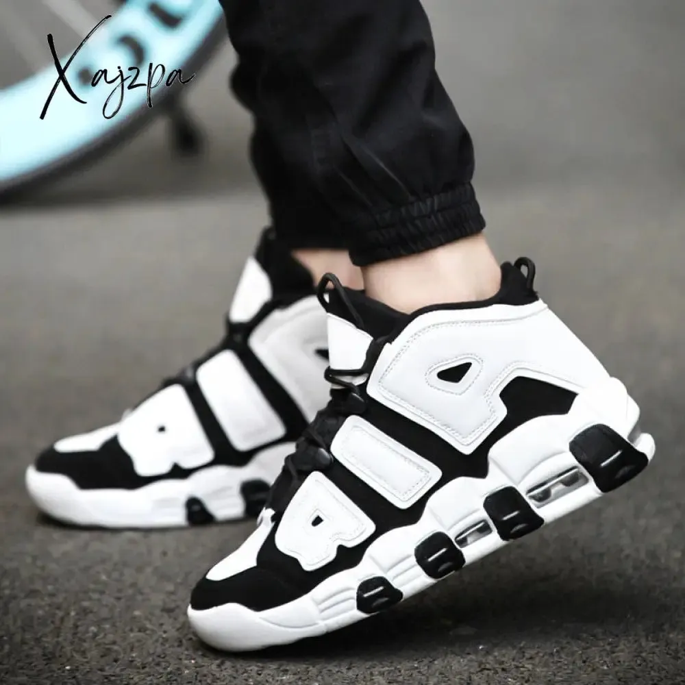 Xajzpa New Men Shoes Casual Sneakers High Top Air Basketball Tennis  Lace-Up Male Student Teens Light Breathable Running Lovers Travel