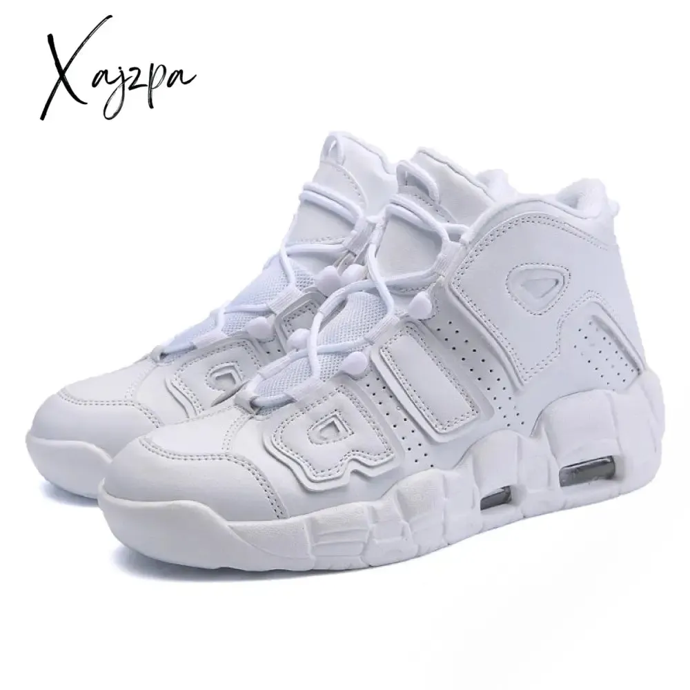 Xajzpa New Men Shoes Casual Sneakers High Top Air Basketball Tennis  Lace-Up Male Student Teens Light Breathable Running Lovers Travel