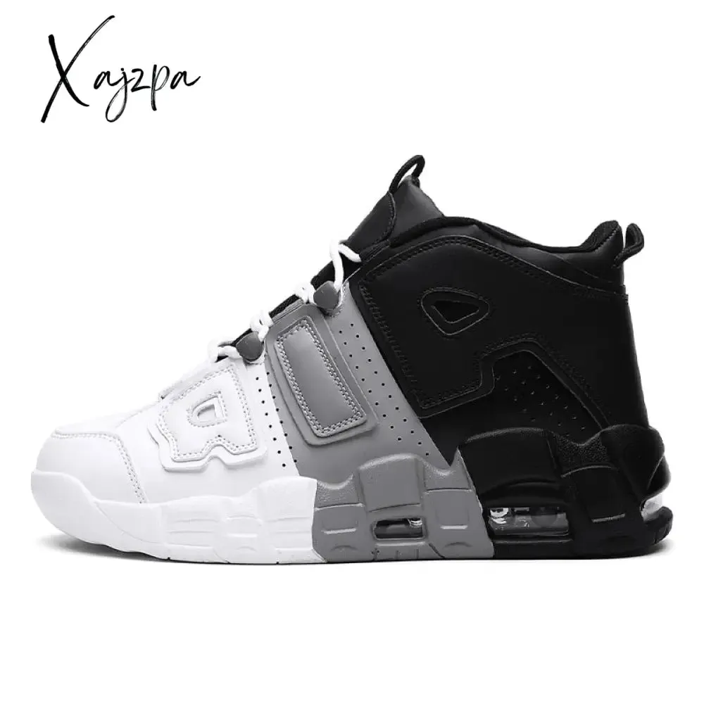 Xajzpa New Men Shoes Casual Sneakers High Top Air Basketball Tennis  Lace-Up Male Student Teens Light Breathable Running Lovers Travel