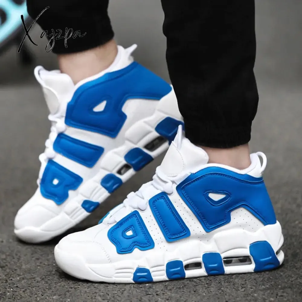 Xajzpa New Men Shoes Casual Sneakers High Top Air Basketball Tennis  Lace-Up Male Student Teens Light Breathable Running Lovers Travel