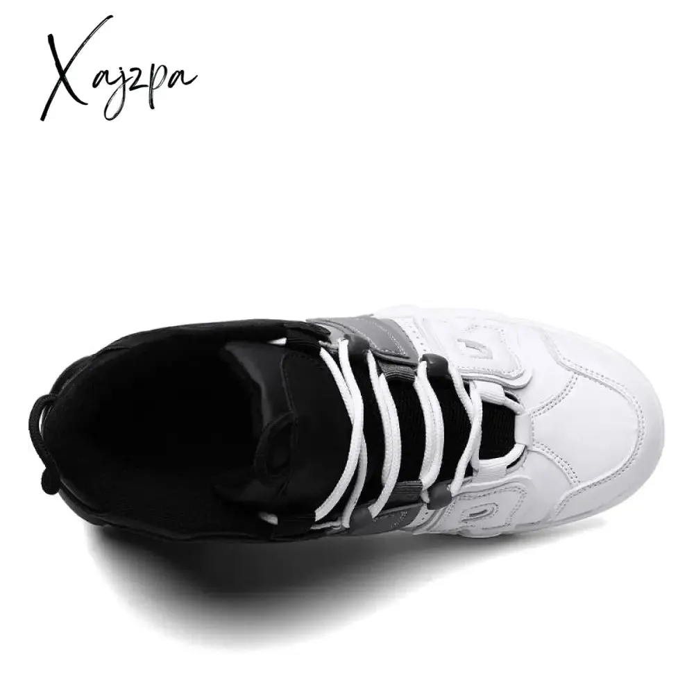 Xajzpa New Men Shoes Casual Sneakers High Top Air Basketball Tennis  Lace-Up Male Student Teens Light Breathable Running Lovers Travel