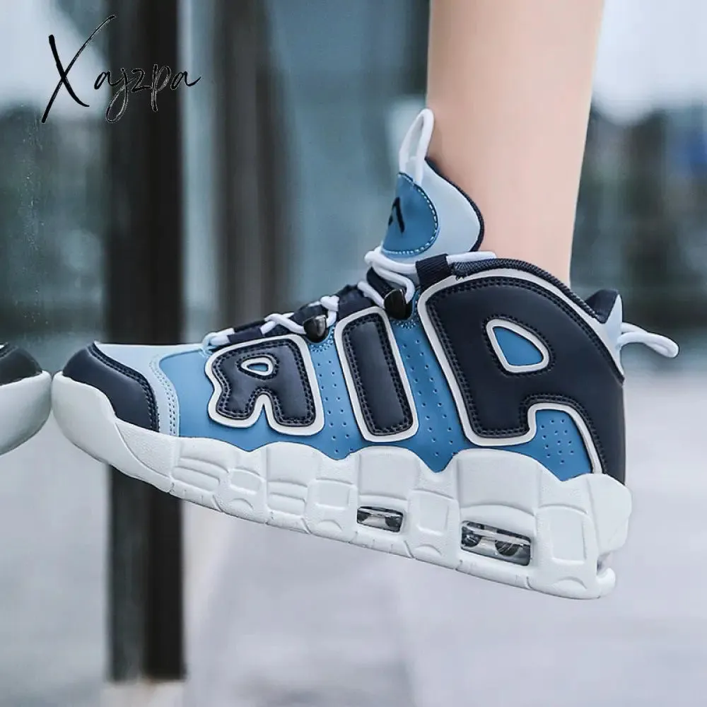 Xajzpa New Men Shoes Casual Sneakers High Top Air Basketball Tennis  Lace-Up Male Student Teens Light Breathable Running Lovers Travel