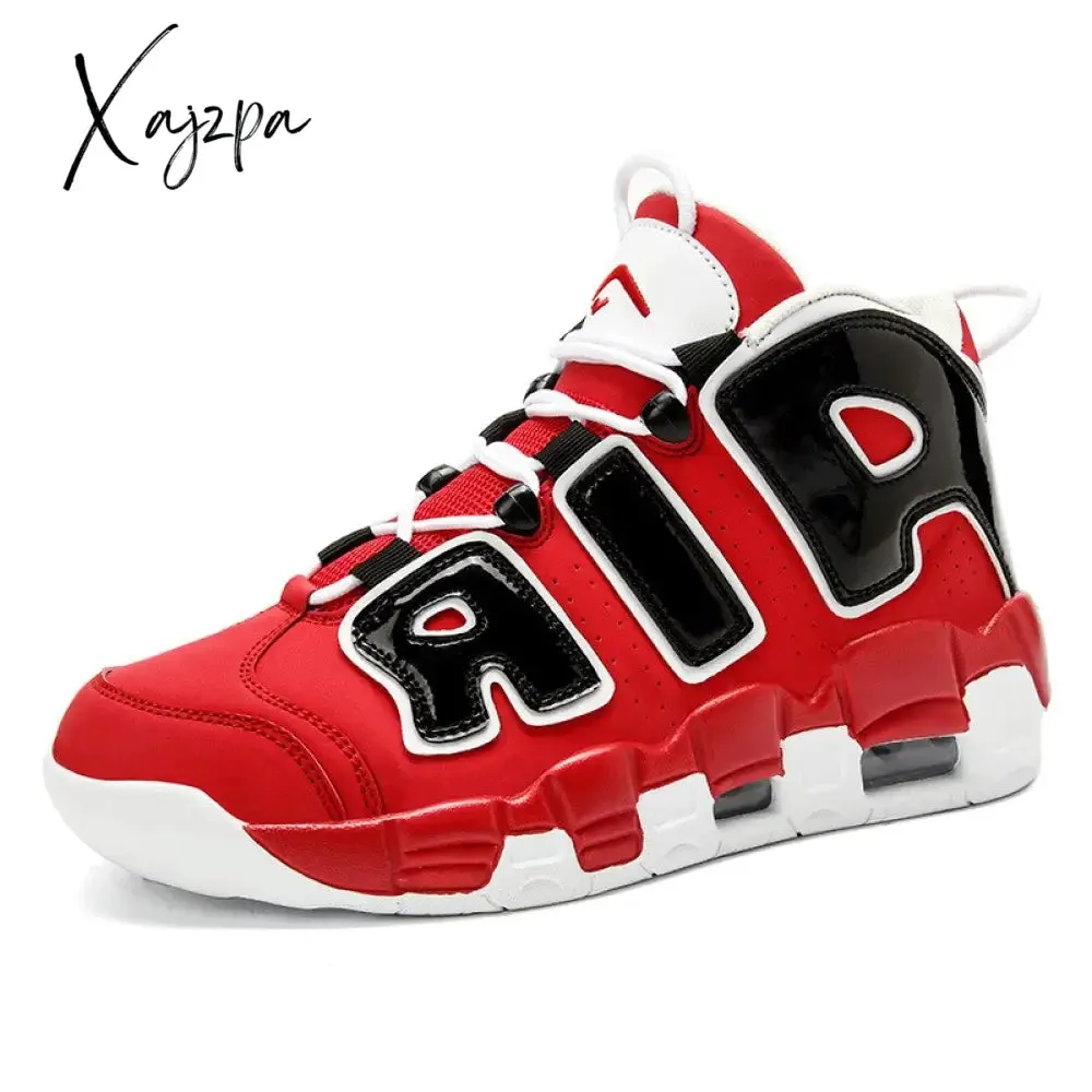 Xajzpa New Men Shoes Casual Sneakers High Top Air Basketball Tennis  Lace-Up Male Student Teens Light Breathable Running Lovers Travel