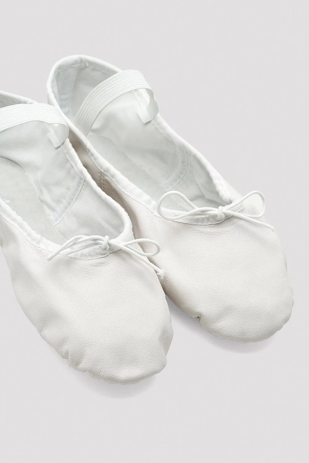 Youth/Ladies White Dansoft Leather Ballet Shoes by BLOCH